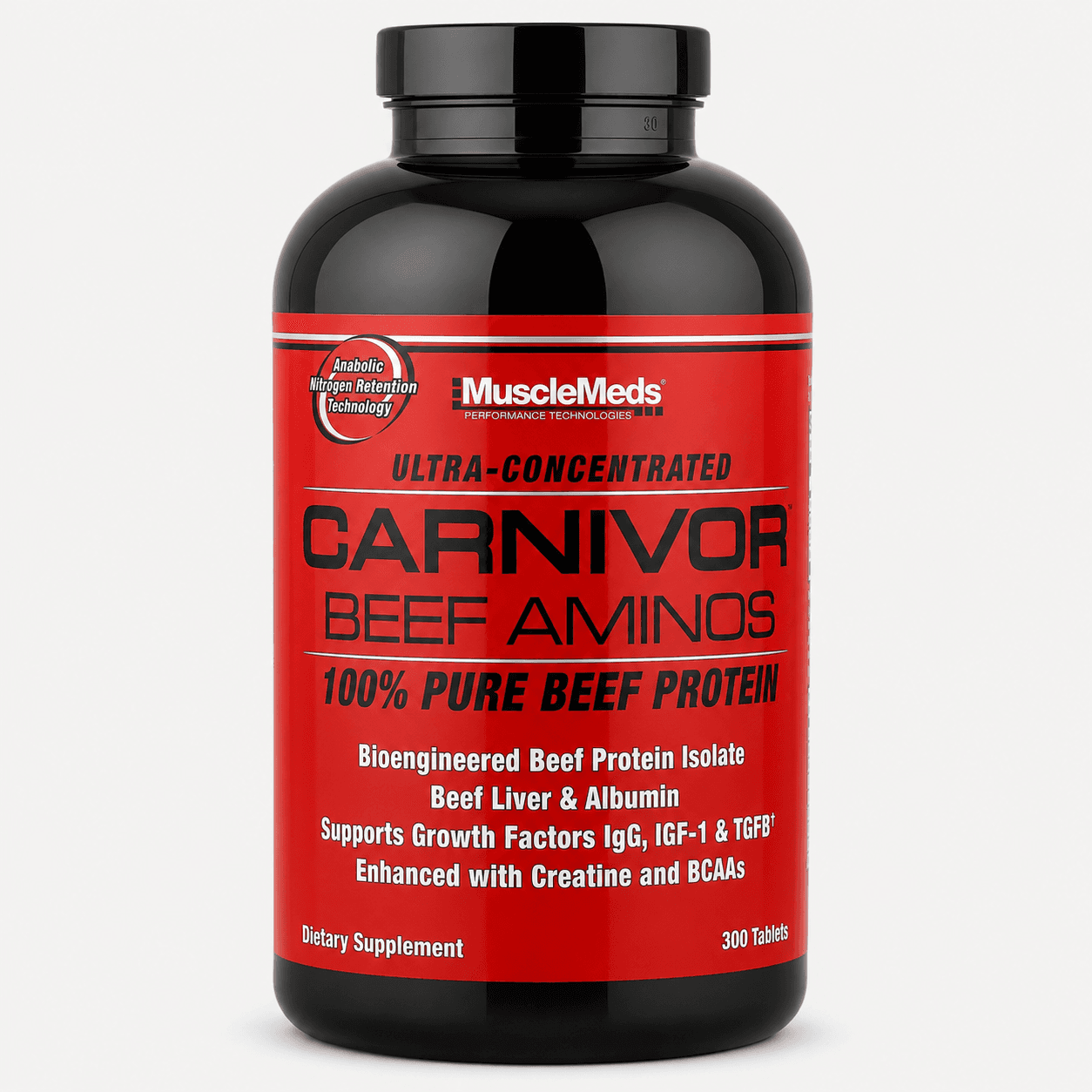 Aminoácido Aminobeef de MuscleMeds (300 tabletas)