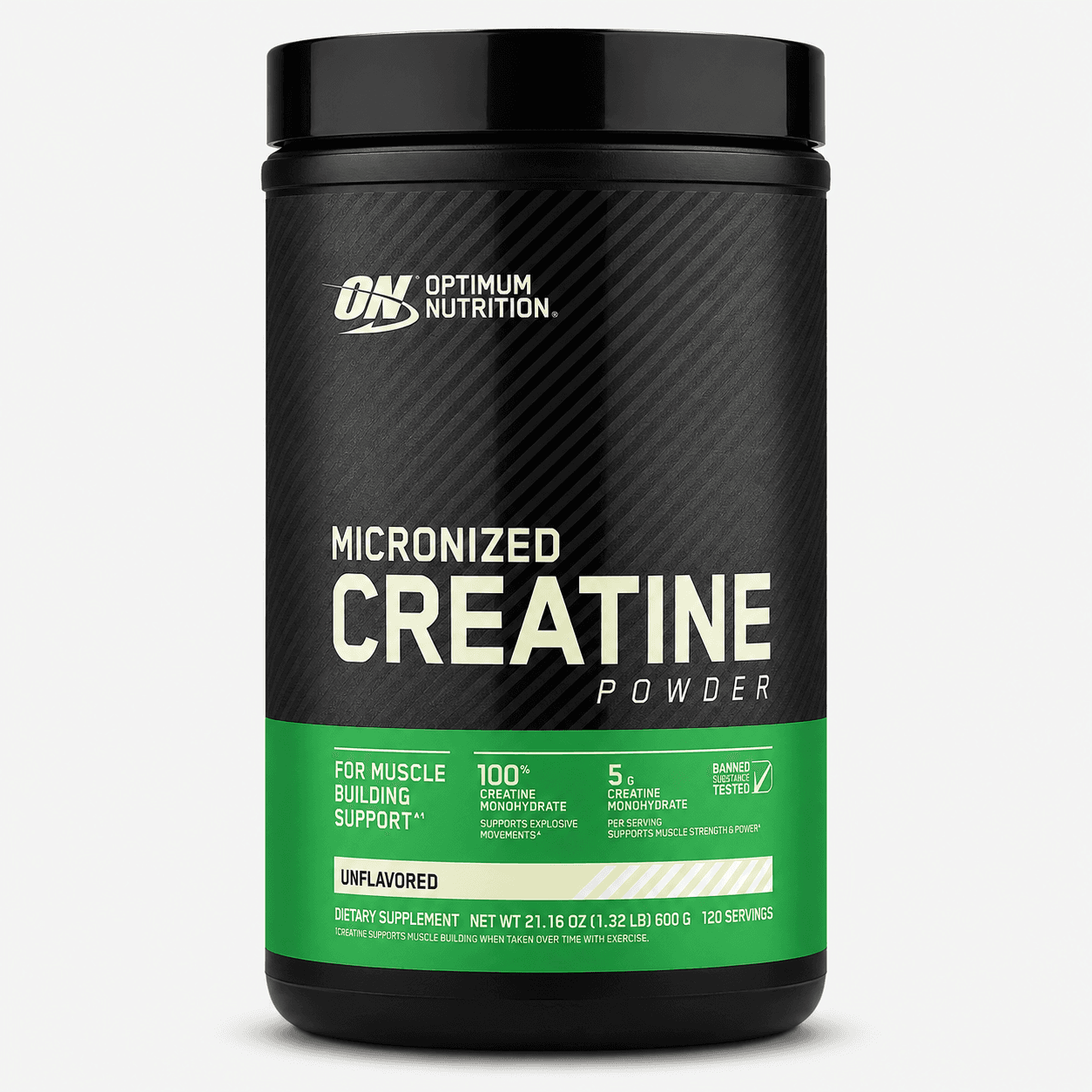 Creatina de Optimum Nutrition (120 servicios · sin sabor)
