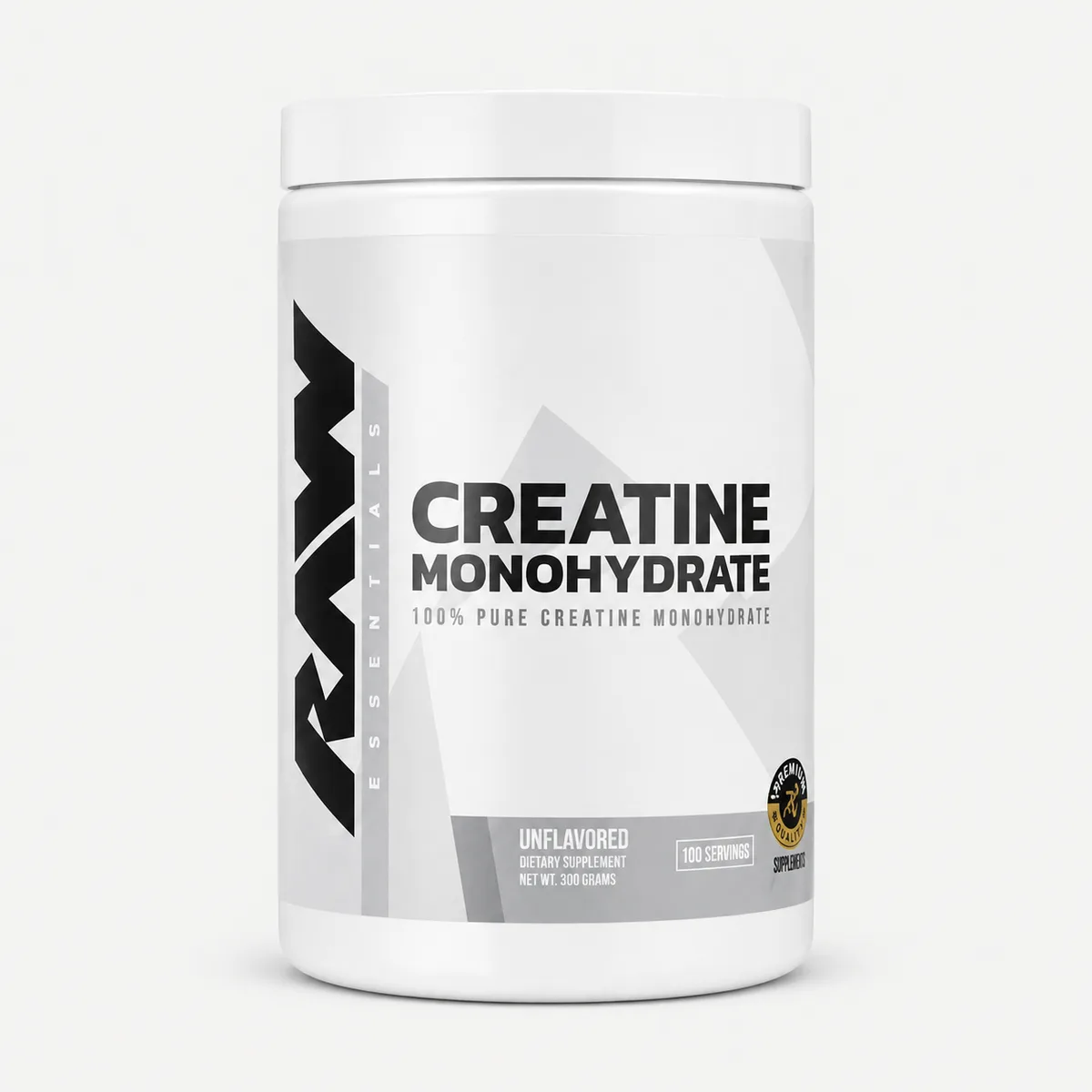 Creatina de RAW (100 servicios · sin sabor)