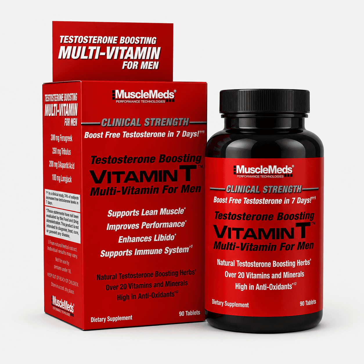 Multivitamínico Vitamin T de MuscleMeds (90 cápsulas)