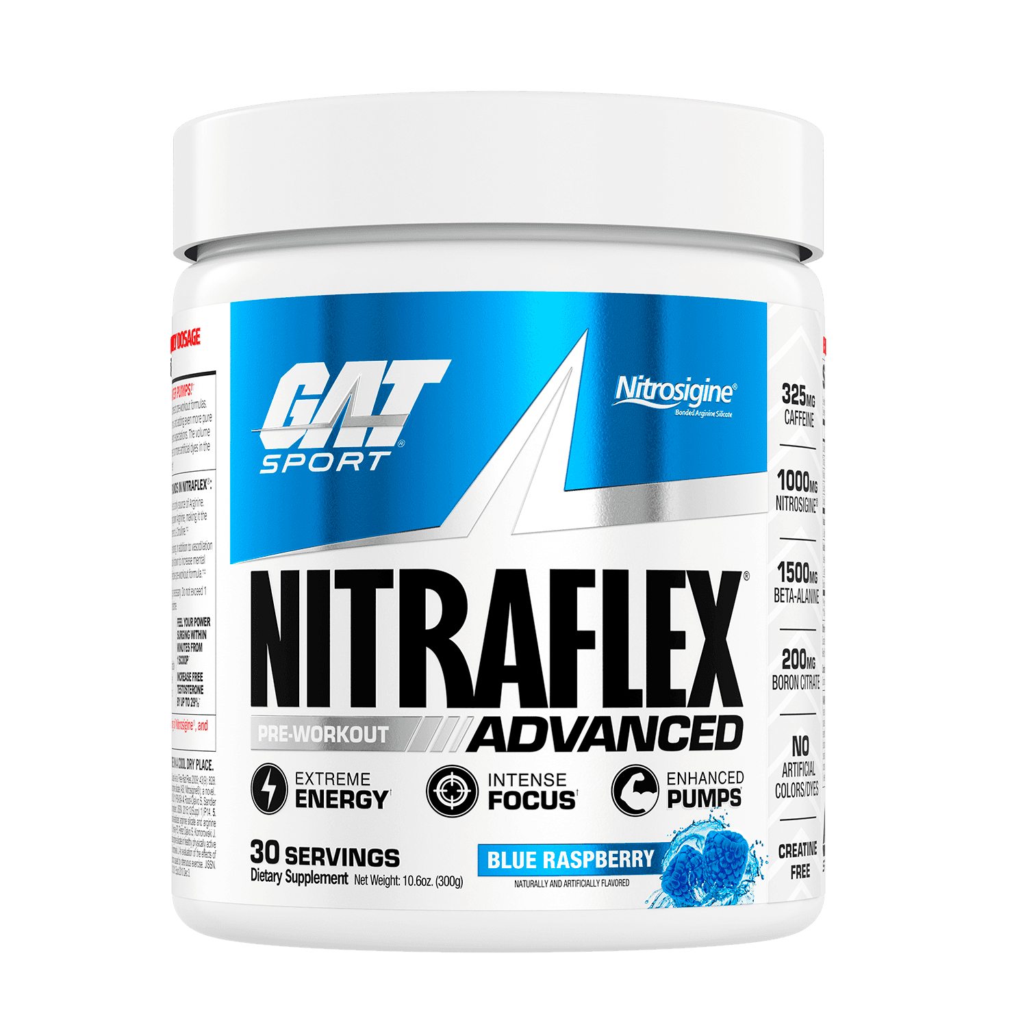 Pre-entreno Nitraflex advance de GAT Sport (30 servicios)
