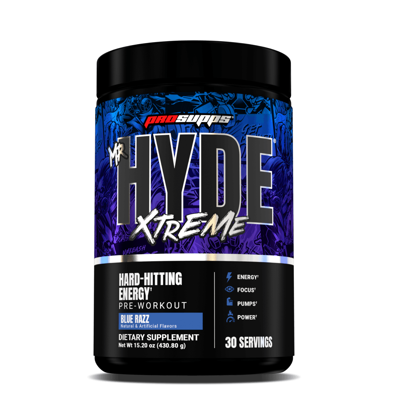 Pre-entreno Hyde xtreme de ProSupps (30 servicios)