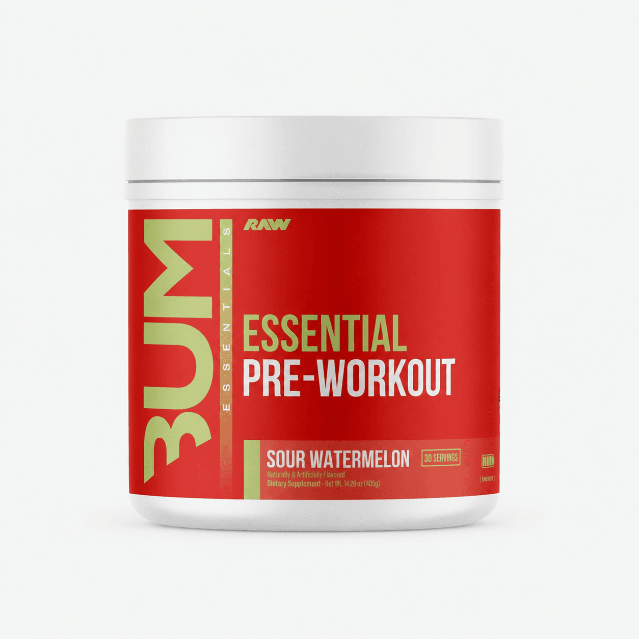 Pre-entreno Bum essential de RAW (30 servicios)