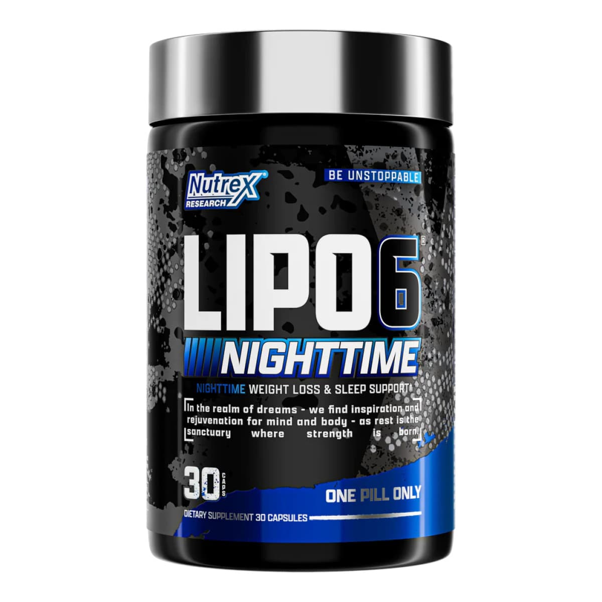 Lipo 6 Black Nighttime de Nutrex (30 cápsulas)